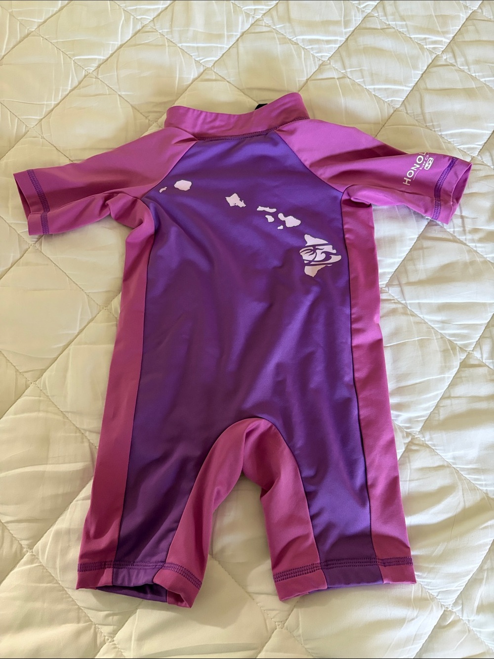 Honolua Surf Kids Purple/Pink Rash Guard Swim Suit